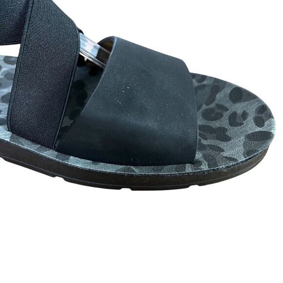 Corkys Womens Thrive Strappy Black Open Toe Sandals Flats Casual Shoes sz 9 - Picture 2 of 16